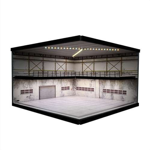 1/64 Diorama Garage Modell Mit Lichit, Parkplatz Szene Display Case Modell für Hot Wheels modellauto vitrine, für 1:64 Die Casting Car Model, 20 Fahrzeuge Stehen zur Verfügung, Sammlung Geschenk (D) 1/64 Diorama Garage Modell Mit Lichit, Parkplatz Szene Display Case Modell für Hot Wheels modellauto vitrine, für 1:64 Die Casting Car Model, 20 Fahrzeuge Stehen zur Verfügung, Sammlung Geschenk (D) von NUEIOVRW