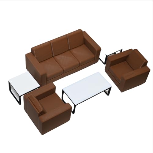 1:18 Diorama Simulation Lounge Sofa Tisch Modell Möbel Sitzset Garage Auto Ausstellungsraum Szene Display Requisiten Modell Zubehör Ornament (C Set) von NUEIOVRW