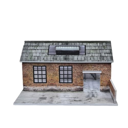 Diorama Auto Garage 1/64 1:64 mit Licht, Parkplatz-Modellauto, Für Hot Wheels Garage Display, Fahrzeugmodell Vitrine für Geschenke(verschwendete Fabrik) von NUEIOVRW