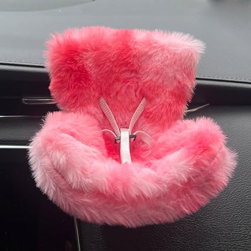 NUJOLI Autositz mit weichem pelzigem Kissen für 10-17 cm Puppenzubehör, Auto-Lüftungsschlitz-Dekor, inklusive Sitzbein für Desktop-Display NUJOLI Autositz mit weichem pelzigem Kissen für 10-17 cm Puppenzubehör, Auto-Lüftungsschlitz-Dekor, inklusive Sitzbein für Desktop-Display von NUJOLI
