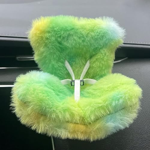 NUJOLI La-bu Autositz mit weichem pelzigem Kissen für 10-17 cm Puppen, La-bu Zubehör, Auto-Lüftungsschlitz-Dekor, inklusive Sitzbein für Desktop-Display NUJOLI La-bu Autositz mit weichem pelzigem Kissen für 10-17 cm Puppen, La-bu Zubehör, Auto-Lüftungsschlitz-Dekor, inklusive Sitzbein für Desktop-Display von NUJOLI