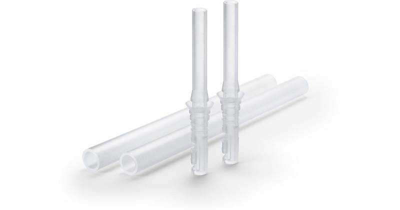 NUK Flexi Cup Ersatztrinkhalm, auslaufsicher, 2er Pack, transparent weiß von NUK