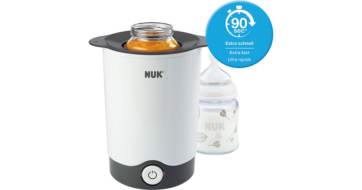NUK Thermo Express Flaschenwärmer, besonders schnelles und schonendes Erwärmen in nur 90 Sekunden, alle handelsüblichen Gläschen und Flaschen schwarz/weiß Kinder NUK Thermo Express Flaschenwärmer, besonders schnelles und schonendes Erwärmen in nur 90 Sekunden, alle handelsüblichen Gläschen und Flaschen schwarz/weiß Kinder von NUK