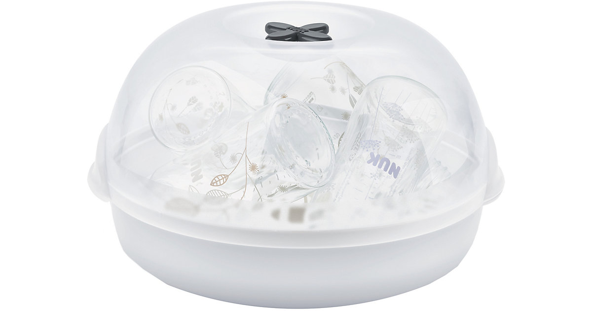 NUK Micro Express Plus Mikrowellen Dampf-Vaporisator, bis zu 4 Flaschen und Zubehör, schnell, effektiv und gründlich weiß Kinder NUK Micro Express Plus Mikrowellen Dampf-Vaporisator, bis zu 4 Flaschen und Zubehör, schnell, effektiv und gründlich weiß Kinder von NUK