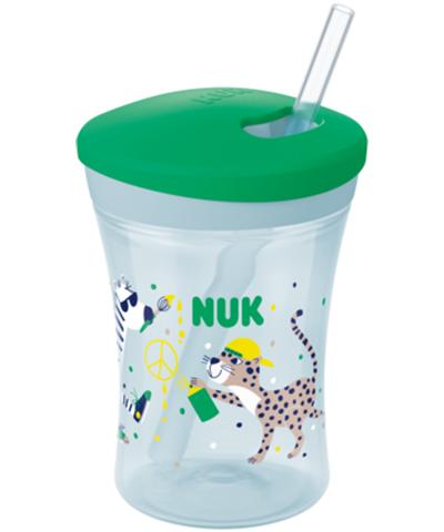 NUK Action Cup 230ml mit Trinkhalm grün NUK Action Cup 230ml mit Trinkhalm grün von NUK