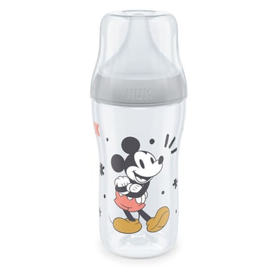 NUK Babyflasche Perfect Match Mickey Mouse mit Temperature Control 260 ml ab 3 Monate in grau von NUK