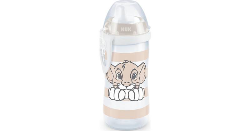 NUK Disney Lion King Kiddy Cup mit harter Trinktülle, 300ml, auslaufsicher, ab 12 Monaten, 1 Stück beige von NUK