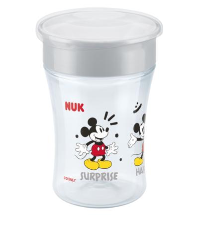 NUK Disney Mickey Mouse Magic Cup 230ml mit Deckel grau/weiß NUK Disney Mickey Mouse Magic Cup 230ml mit Deckel grau/weiß von NUK