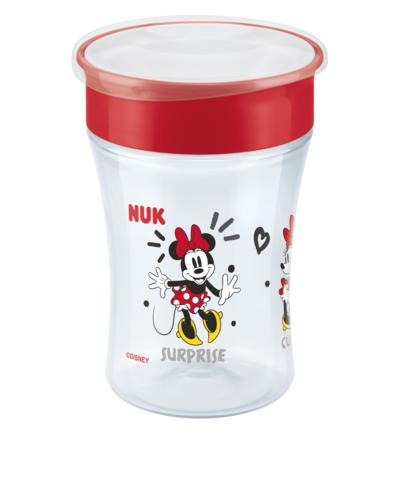 NUK Disney Mickey Mouse Magic Cup 230ml mit Deckel rot/weiß von NUK