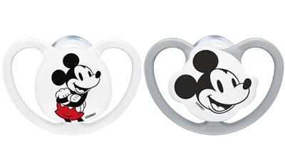 NUK Disney Mickey Mouse Perfect Match Air Silikon-Schnuller 6-18 Monate grau/weiß NUK Disney Mickey Mouse Perfect Match Air Silikon-Schnuller 6-18 Monate grau/weiß von NUK