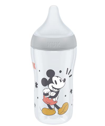 NUK Disney Mickey Mouse Perfect Match Babyflasche 260ml mit Trinksauger grau von NUK