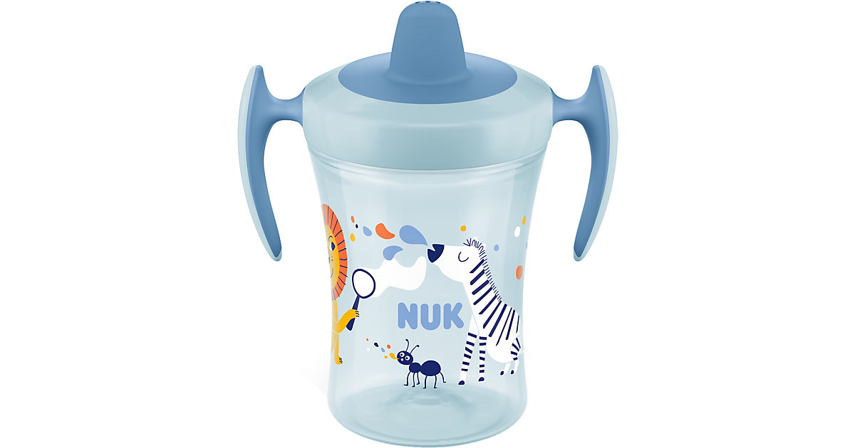 NUK Trainer Cup 230ml, weiche Trinktülle, auslaufsicher, ab 6 Monaten, blau NUK Trainer Cup 230ml, weiche Trinktülle, auslaufsicher, ab 6 Monaten, blau von NUK
