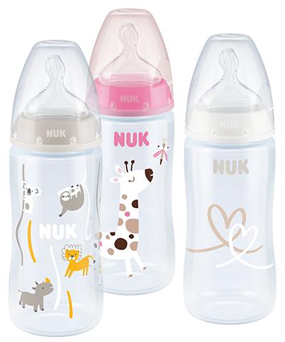 NUK First Choice Plus 3er-Flaschen-Set mit Temperature Control pink NUK First Choice Plus 3er-Flaschen-Set mit Temperature Control pink von NUK