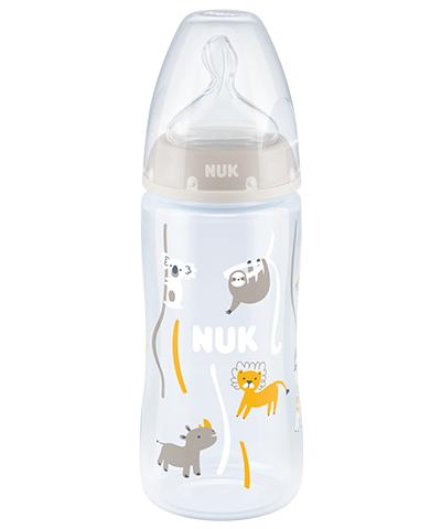 NUK First Choice Plus Babyflasche mit Temperature Control Anzeige beige 300ml von NUK