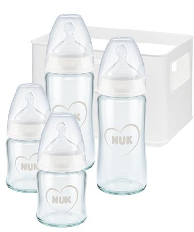 NUK First Choice Plus Glasflaschen Set mit Temperature Control creme von NUK