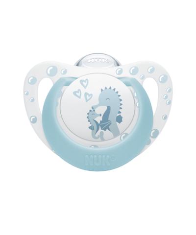 NUK First Choice Silikon Schnuller 0-6 Monate beige/blau NUK First Choice Silikon Schnuller 0-6 Monate beige/blau von NUK