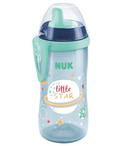 NUK Kiddy Cup Night 300ml mit Trinktülle türkis von NUK