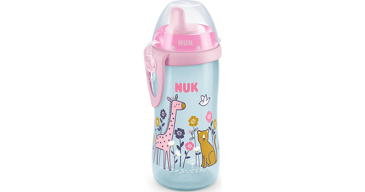 NUK Kiddy Cup mit beißresistenter Trinktülle, 300ml, auslaufsicher, ab 12 Monaten, 1 Stück, rosa pink/blau NUK Kiddy Cup mit beißresistenter Trinktülle, 300ml, auslaufsicher, ab 12 Monaten, 1 Stück, rosa pink/blau von NUK