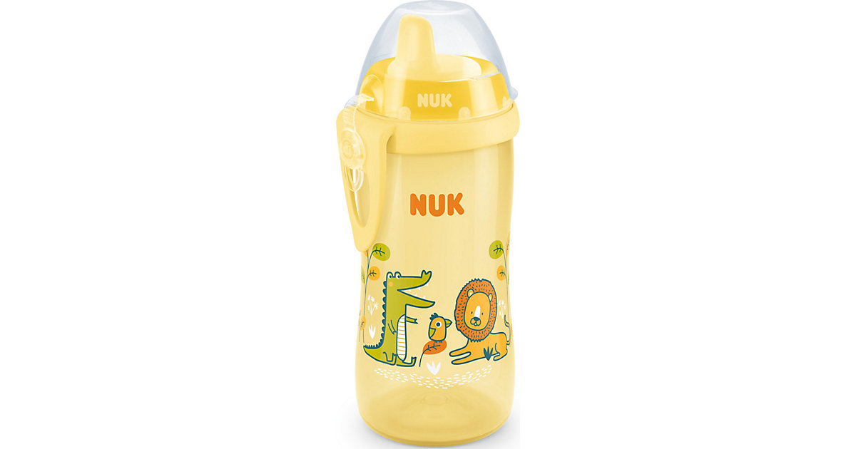 NUK Kiddy Cup mit beißresistenter Trinktülle, 300ml, auslaufsicher, ab 12 Monaten, 1 Stück, gelb NUK Kiddy Cup mit beißresistenter Trinktülle, 300ml, auslaufsicher, ab 12 Monaten, 1 Stück, gelb von NUK