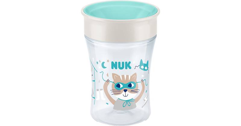 NUK Magic Cup 230ml, 360°-Trinkrand, abdichtende Silikonscheibe, ab 8 Monaten, türkis mint von NUK