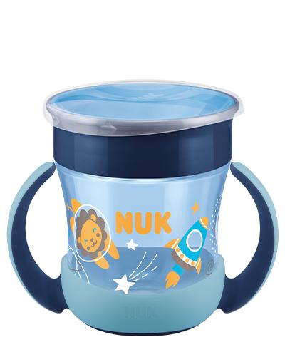 NUK Mini Magic Cup Night 160ml mit Trinkrand und Deckel blau von NUK