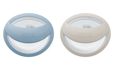 NUK MommyFeel Silikon-Schnuller Blau/Grau von NUK