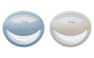 NUK MommyFeel Silikon-Schnuller Blau/Grau von NUK