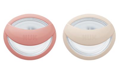 NUK MommyFeel Silikon-Schnuller Rosa/Beige von NUK