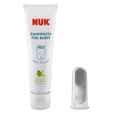 NUK Mundpflege-Set Baby-Zahnpasta 40ml + Fingerzahnbürste von NUK