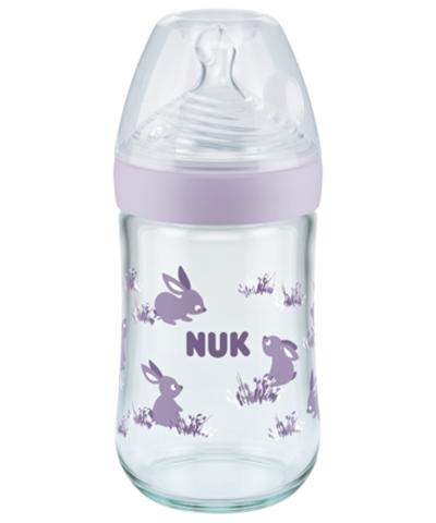 NUK Nature Sense Glas-Babyflasche mit Temperature Control-beliebig-240ml von NUK