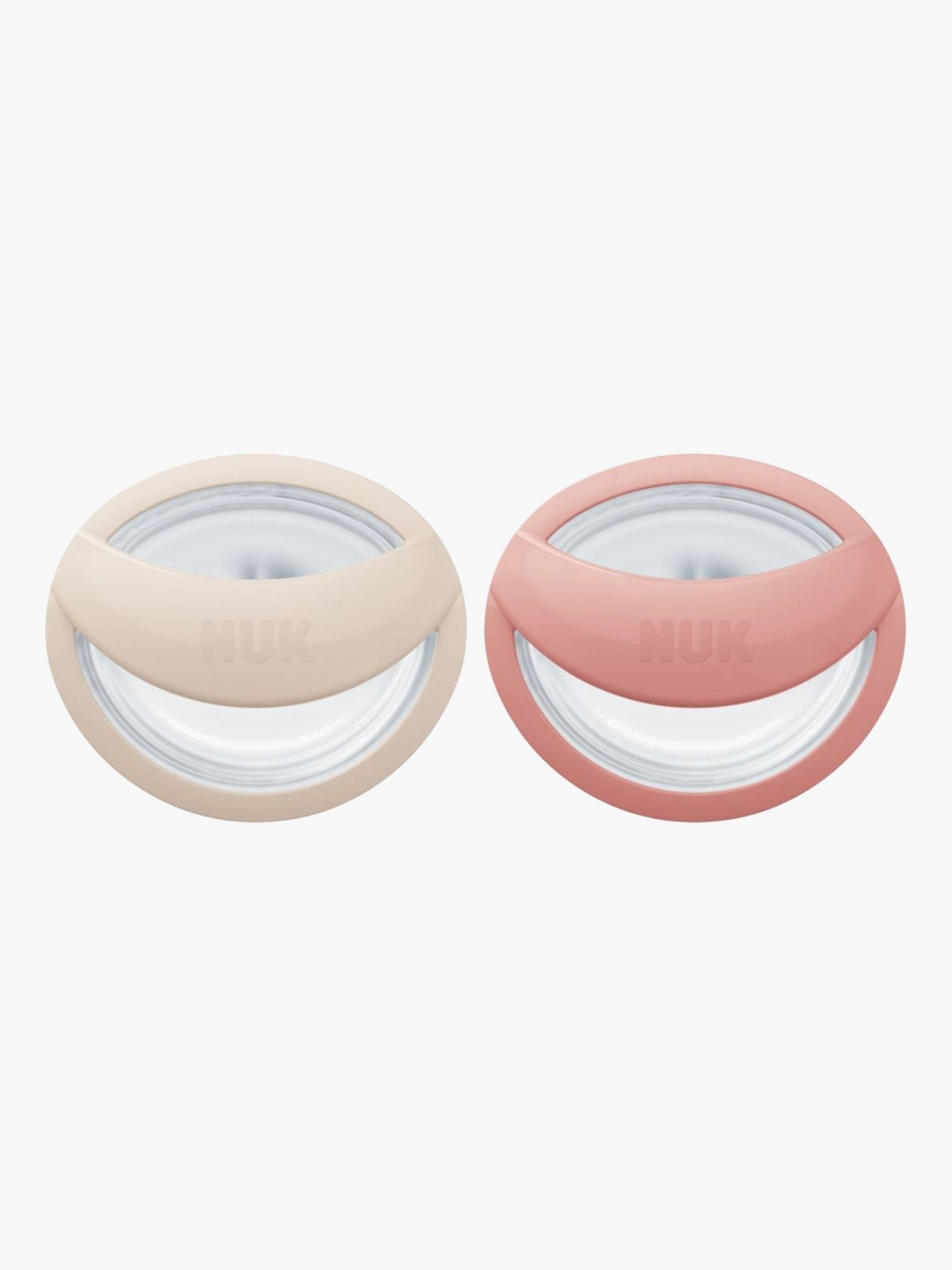 NUK Perfect Match Schnuller 2er-Pack Größe 1, Beige/Red von NUK