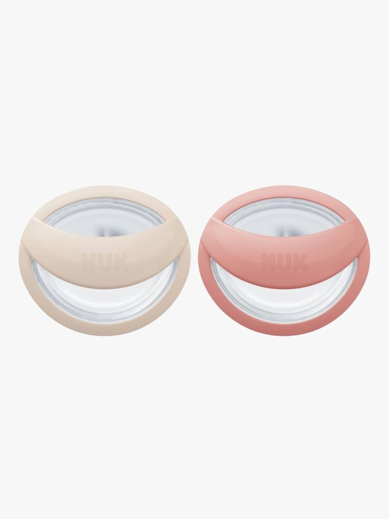 NUK Perfect Match Schnuller 2er-Pack Größe 1, Beige/Red von NUK