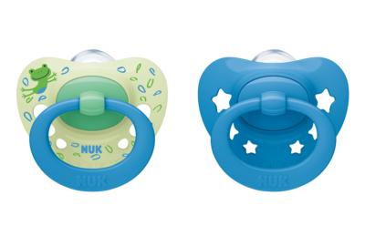 NUK Signature Silikon-Schnuller Blau/Grün 6-18m NUK Signature Silikon-Schnuller Blau/Grün 6-18m von NUK
