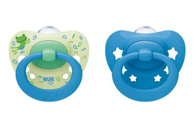 NUK Signature Silikon-Schnuller Blau/Grün 6-18m von NUK