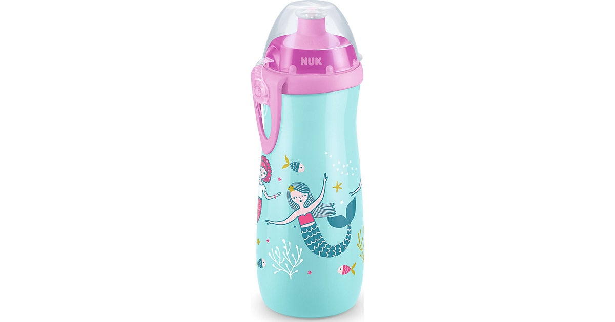 NUK Sports Cup, großes Volumen 450ml, mit Push-Pull-Tülle aus Silikon, ab 24 Monaten, rosa & türkis pink/blau NUK Sports Cup, großes Volumen 450ml, mit Push-Pull-Tülle aus Silikon, ab 24 Monaten, rosa & türkis pink/blau von NUK