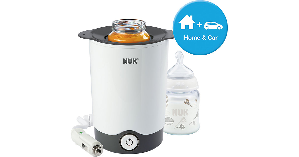 NUK Thermo Express Plus Flaschenwärmer, schnelles und schonendes Erwärmen in nur 90 Sekunden, zuhause und unterwegs, inkl. Autoadapter-Kabel schwarz/weiß Kinder NUK Thermo Express Plus Flaschenwärmer, schnelles und schonendes Erwärmen in nur 90 Sekunden, zuhause und unterwegs, inkl. Autoadapter-Kabel schwarz/weiß Kinder von NUK