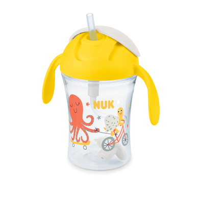 NUK Trinkflasche Motion Cup in gelb von NUK
