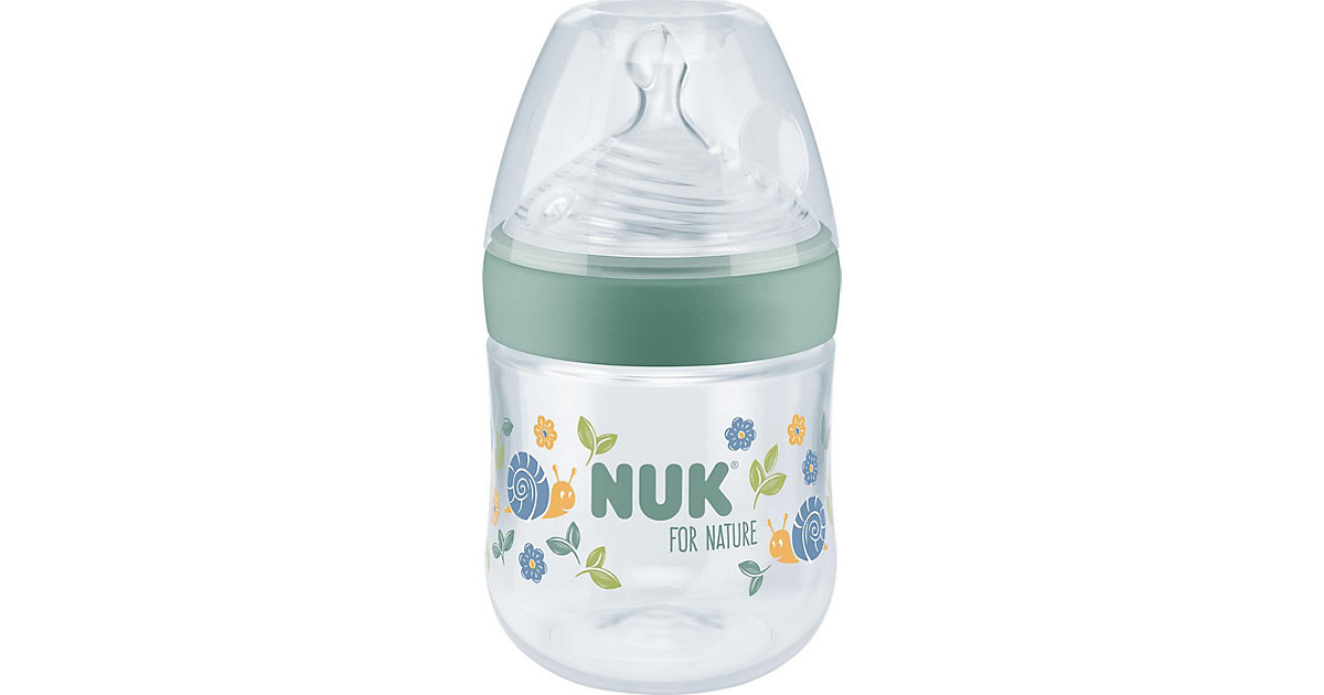 NUK for Nature Babyflasche mit Temperature Control, Größe S, 150 ml grün von NUK