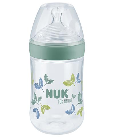 NUK for Nature Babyflasche mit Temperature Control grün 260ml von NUK