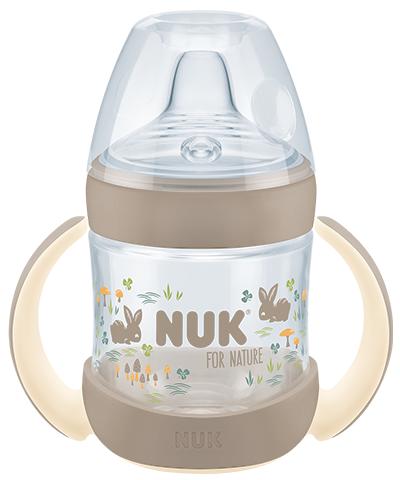 NUK for Nature Trinklernflasche mit Gravur braun von NUK