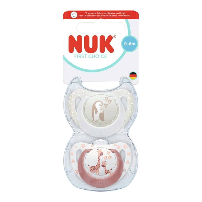 Nuk 2er-Pack Schnuller First Choice, 0-6M von NUK
