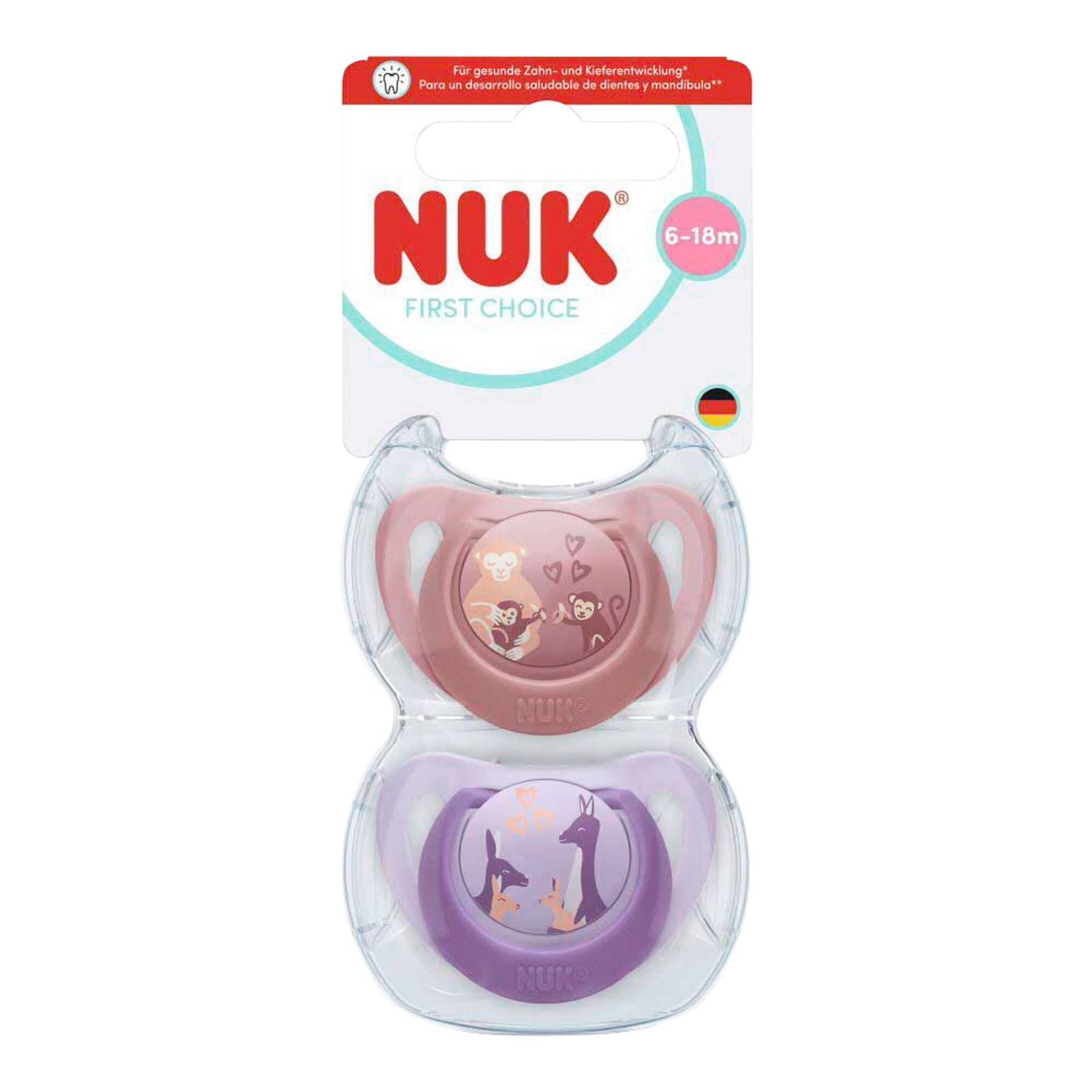 Nuk 2er-Pack Schnuller First Choice, 6-18M Nuk 2er-Pack Schnuller First Choice, 6-18M von NUK