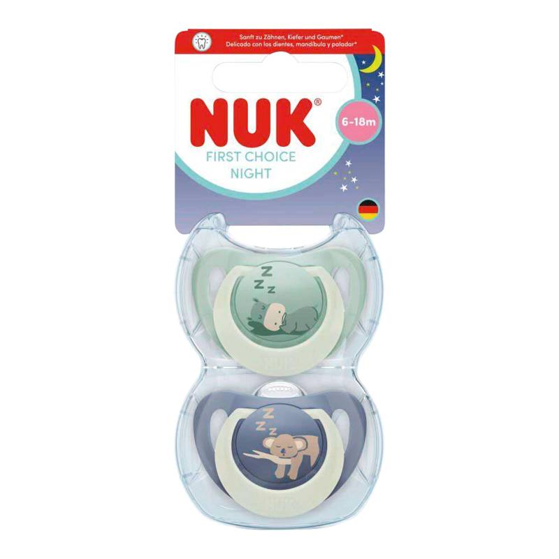 Nuk 2er-Pack Schnuller First Choice Night, 6-18M Nuk 2er-Pack Schnuller First Choice Night, 6-18M von NUK