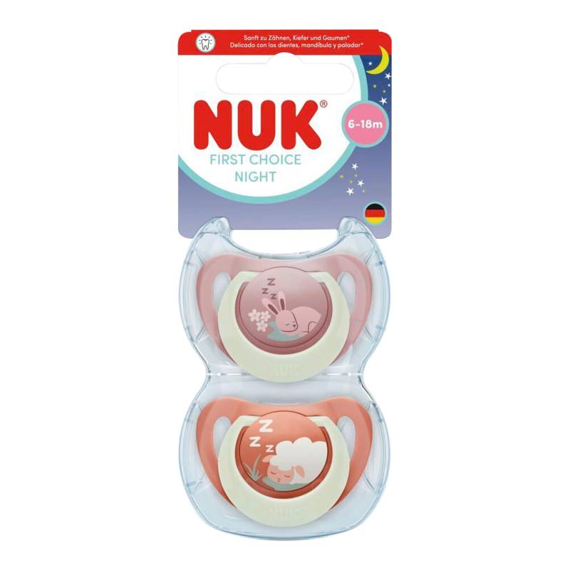 Nuk 2er-Pack Schnuller First Choice Night, 6-18M Nuk 2er-Pack Schnuller First Choice Night, 6-18M von NUK