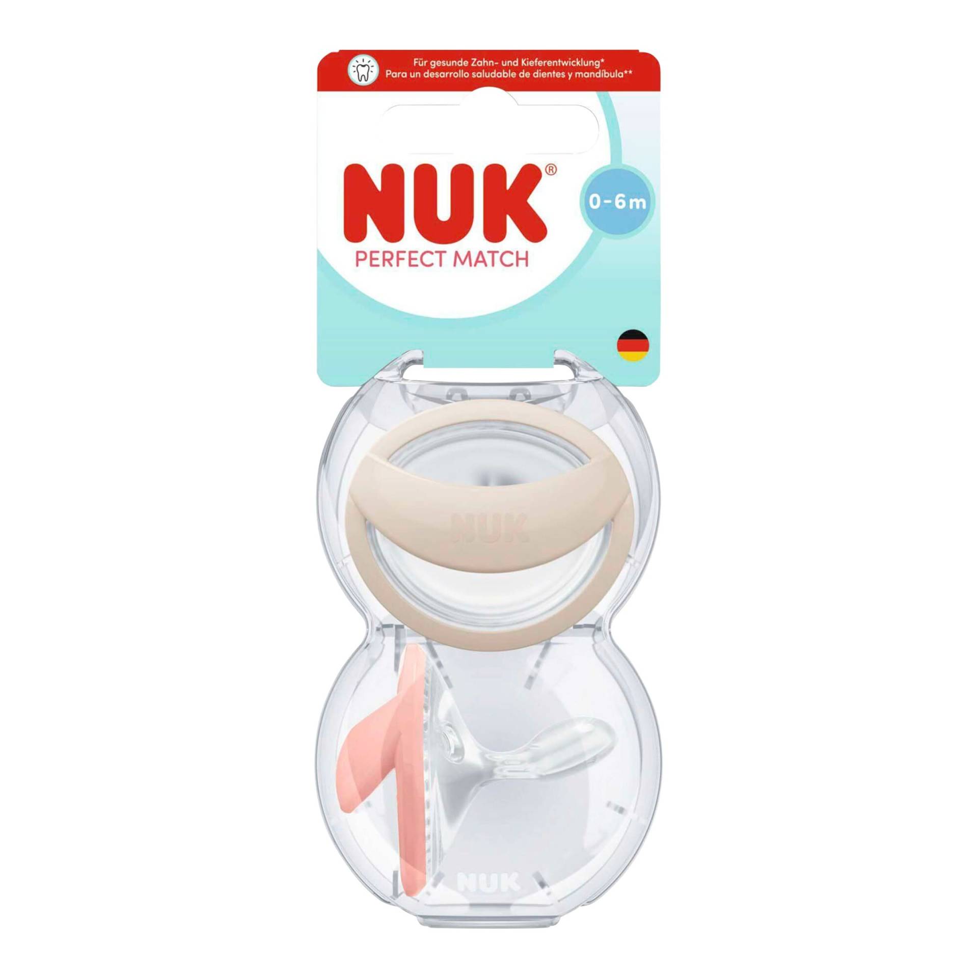Nuk 2er-Pack Schnuller Perfect Match, 0-6M Nuk 2er-Pack Schnuller Perfect Match, 0-6M von NUK