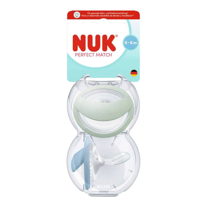 Nuk 2er-Pack Schnuller Perfect Match, 0-6M Nuk 2er-Pack Schnuller Perfect Match, 0-6M von NUK