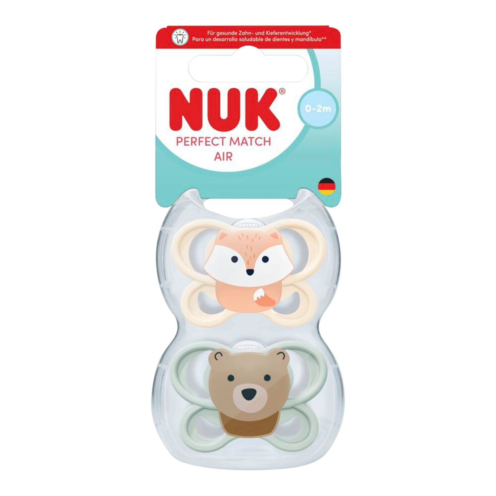 Nuk 2er-Pack Schnuller Perfect Match Air, 0-2M Nuk 2er-Pack Schnuller Perfect Match Air, 0-2M von NUK