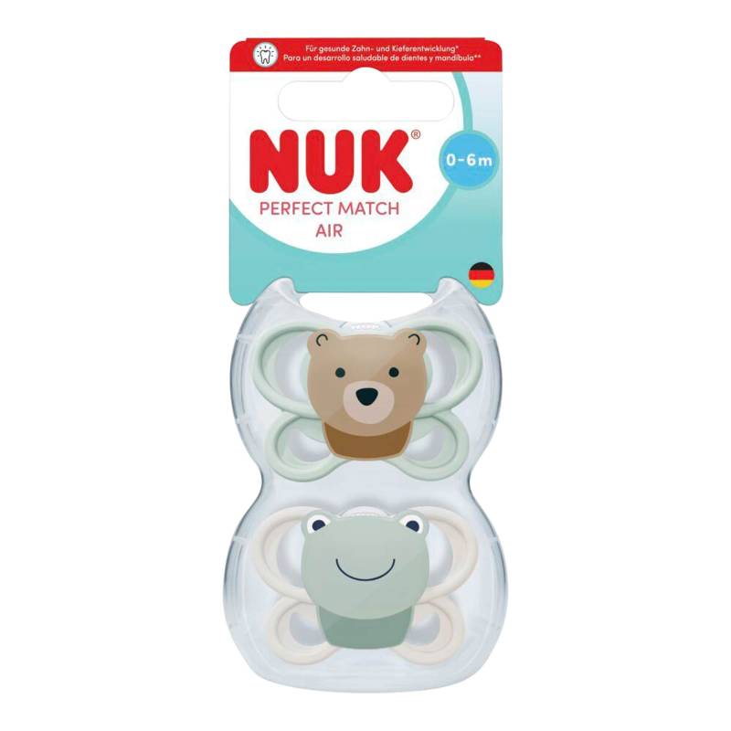 Nuk 2er-Pack Schnuller Perfect Match Air, 0-6M Nuk 2er-Pack Schnuller Perfect Match Air, 0-6M von NUK