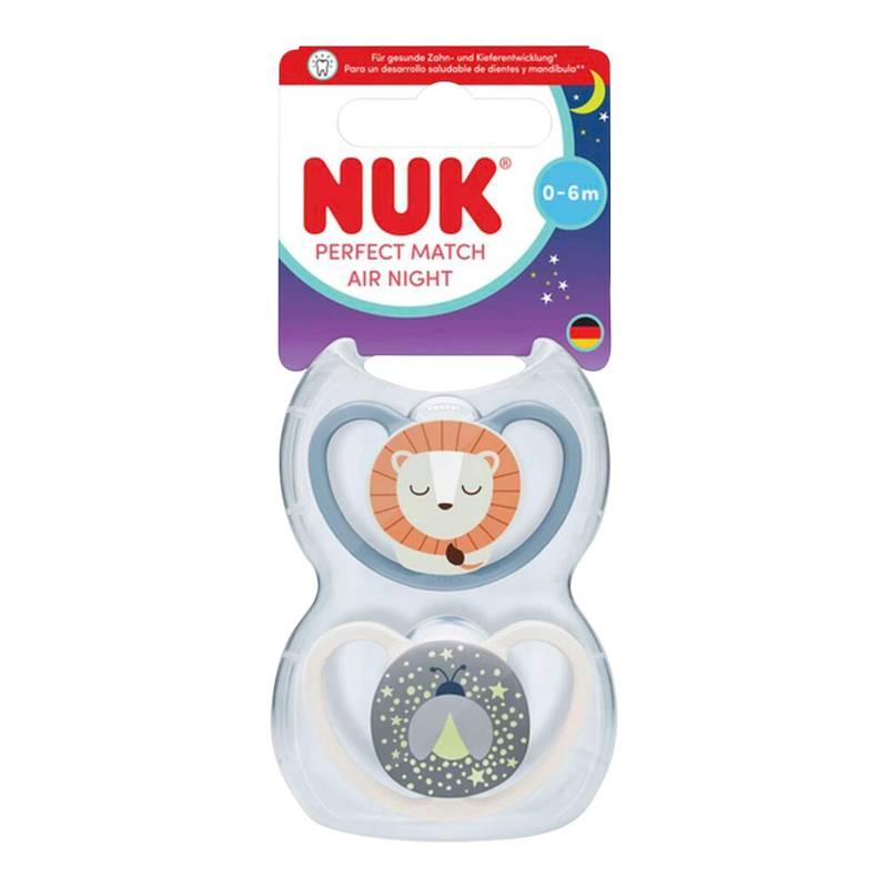 Nuk 2er-Pack Schnuller Perfect Match Air Night, 0-6M Nuk 2er-Pack Schnuller Perfect Match Air Night, 0-6M von NUK