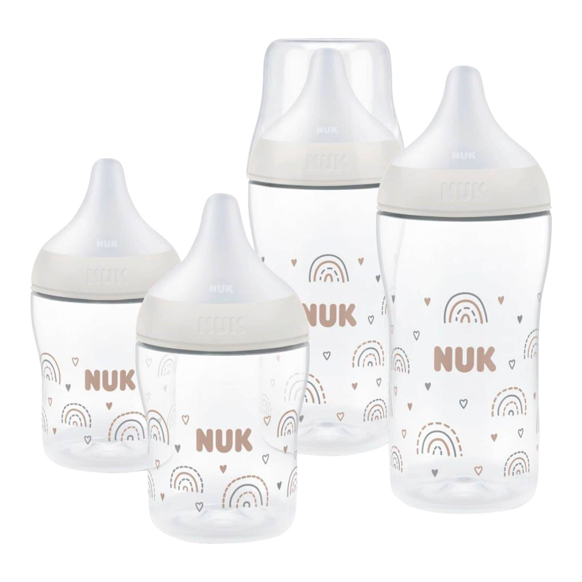 Nuk 4-tlg. Babyflaschen-Set Perfect Match, 0-6M Nuk 4-tlg. Babyflaschen-Set Perfect Match, 0-6M von NUK